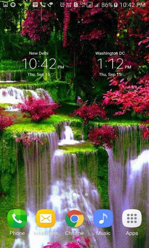 Waterfall Flowers LWP screenshot 3