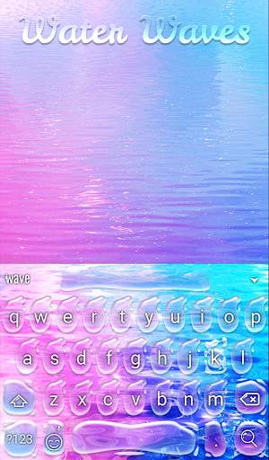 Water Waves Animated Keyboard   Live Wallpaper screenshot 2