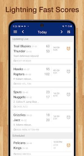 Scores App: for NBA Basketball screenshot 1