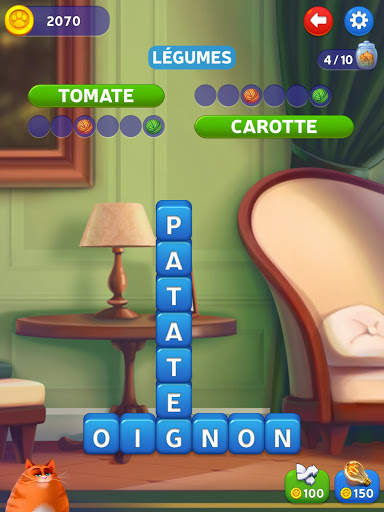 🔥Kitty Scramble: Jeu de recherche de mots screenshot 11