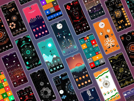 Compact Hitech launcher Pro - Themes, Wallpaper screenshot 1