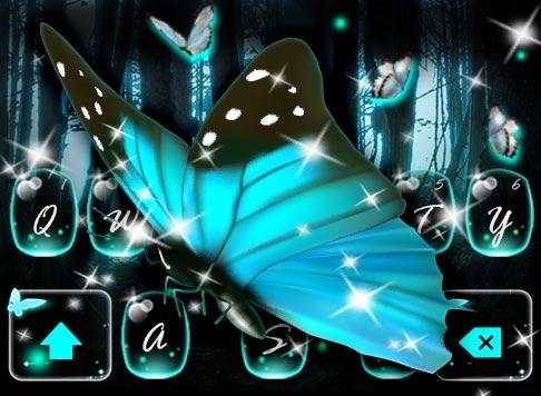Burtterfly Forest Keyboard स्क्रीनशॉट 1