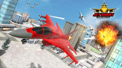 Air Jet Robot Transform War: Robot Car Games 2021 screenshot 2