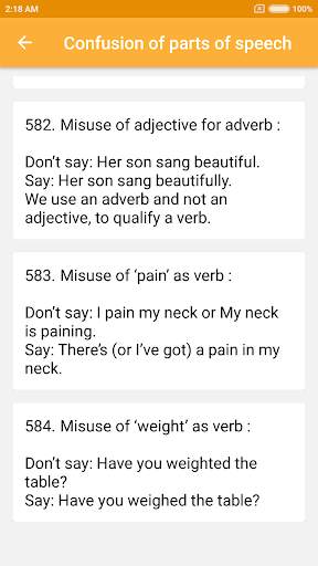 Common Mistakes in English скриншот 7