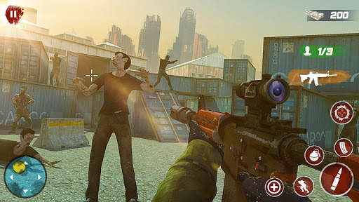 City Zombie Dead Hunting Survival Shooting screenshot 2