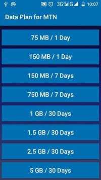 Data Plan for MTN screenshot 1
