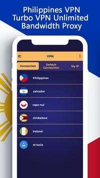 Philippines VPN - Turbo VPN Unlimited Proxy screenshot 1