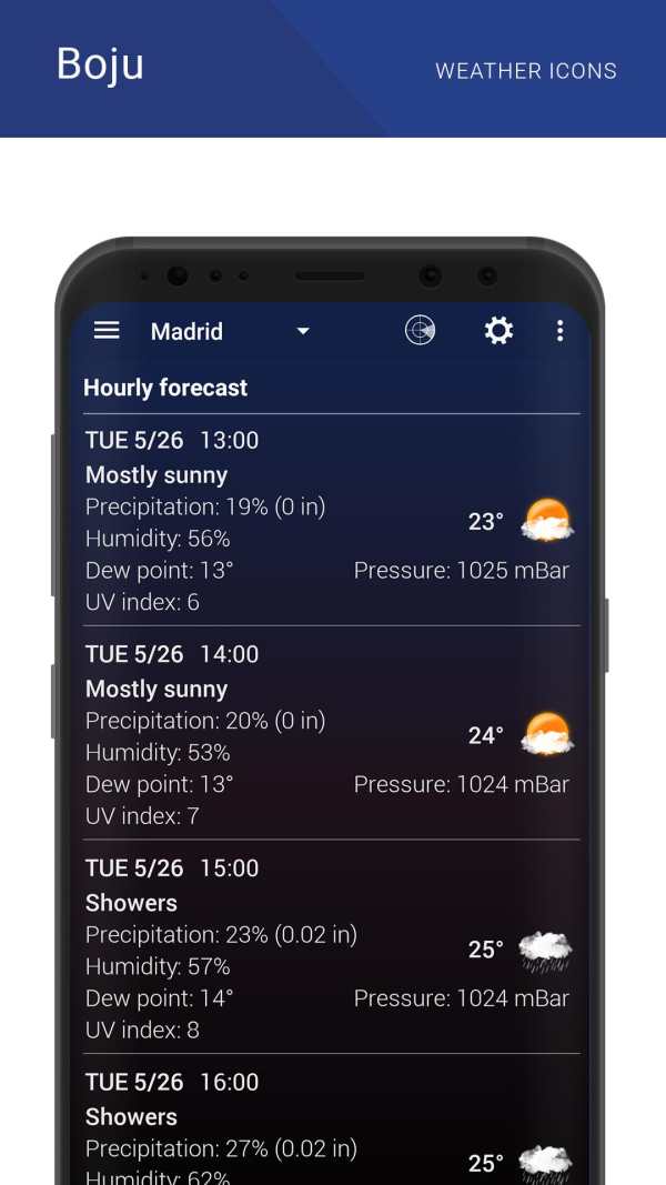 Boju weather icons screenshot 4