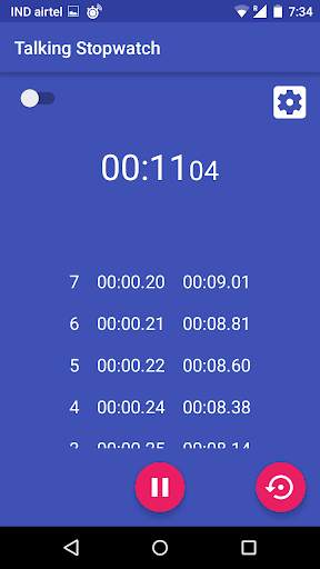 Talking Stopwatch screenshot 2