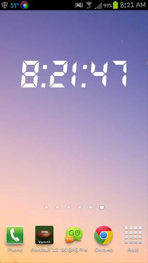 Digital Clock LIVE WALLPAPER screenshot 1