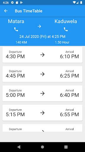 Highway Bus Schedule Sri Lanka screenshot 3