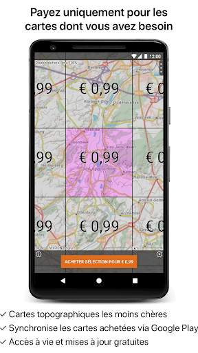 Topo GPS Belgique screenshot 2