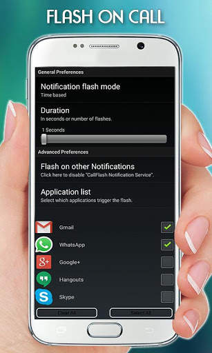 FlashLight on Call – Automatic Flash Light Blink screenshot 2