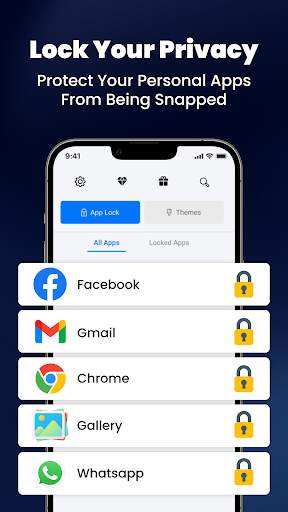 AppLock - Lock apps & Password 1 تصوير الشاشة