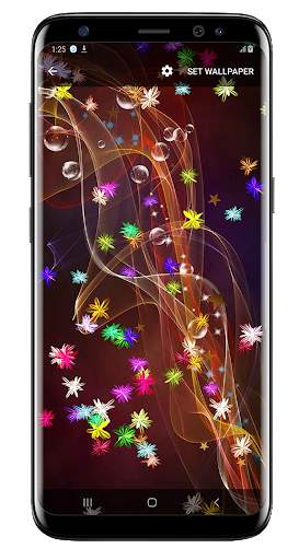 Magic glow Flowers Live Wallpaper screenshot 3
