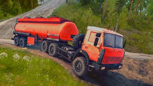 Hill Oil Tanker Truck Transport Driving Simulator screenshot 1