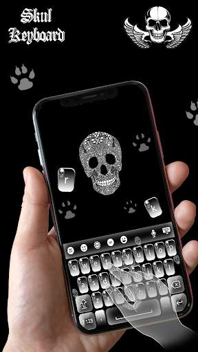 Skull keyboard - Flaming Skull Keyboard screenshot 4