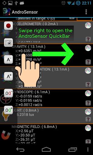 AndroSensor screenshot 3