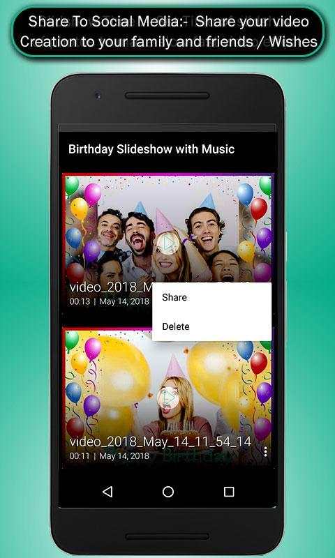 Birthday Video Maker With Birthday Song screenshot 7