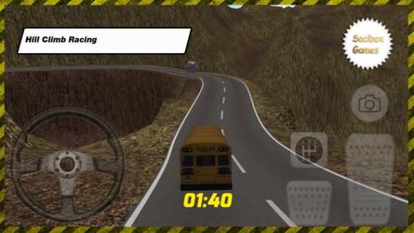 Bus Sekolah Bukit Climb Racing screenshot 3