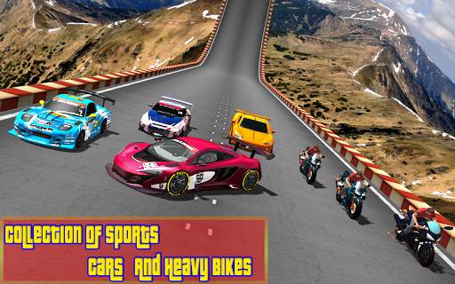 Car vs. Heavy Bike Racing screenshot 1
