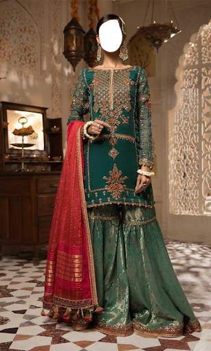 Women Sharara Photo Suit screenshot 16