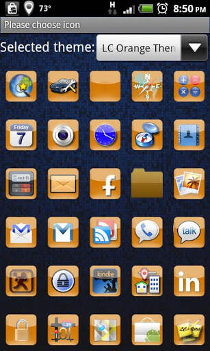 LC Orange Theme screenshot 2
