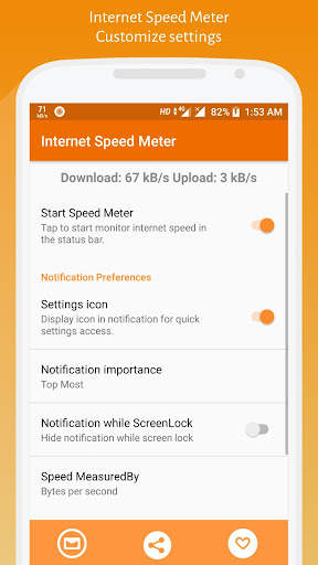 Internet Speed Meter screenshot 1