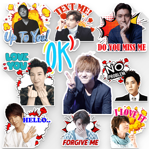 Super Junior 슈퍼주니어 SuJu K-Pop Emoji WAStickerApps icon