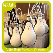 Light Bulb Penguin Ornament Ideas icon