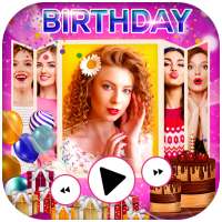 Birthday Video Maker with Song and Name 2021 logo