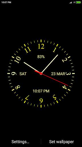 Analog Clock Live Wallpaper screenshot 1