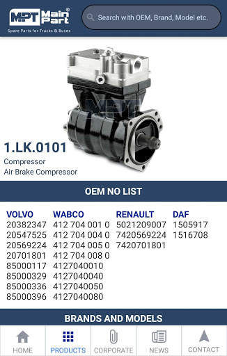MPT Main Part Air Brake Compressors screenshot 4