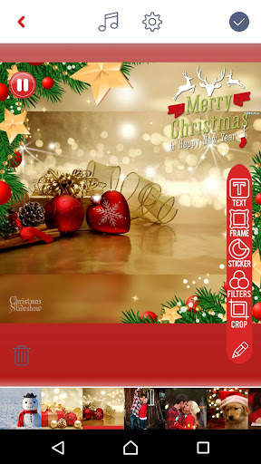 Natal Slideshow Foto Dengan Musik - Pembuat Video screenshot 5