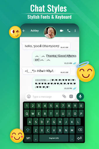 Chat Style, Stylish Fonts & Keyboard for Whatsapp screenshot 4