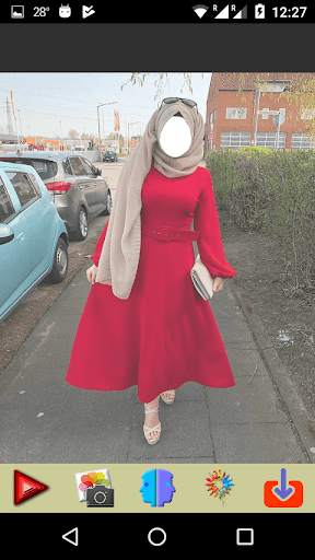 Red Abaya Photo Editor screenshot 3