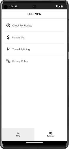 Luci VPN screenshot 4