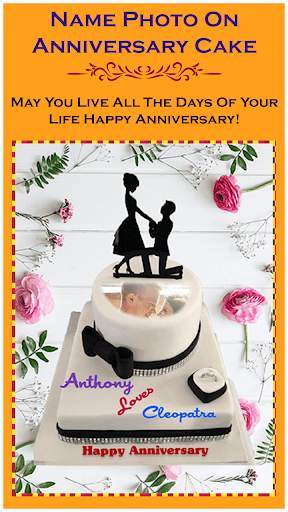 Name Photo On Anniversary Cake screenshot 2