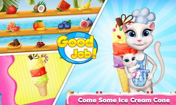 Talking Cat Ice Cream Maker - Cooking Game screenshot 3