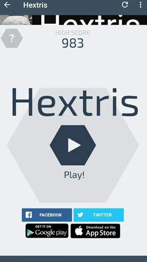 HexTris game screenshot 2