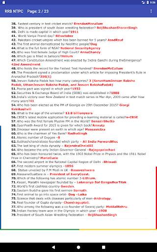 RRB NTPC 2020 1000 One liner Question and Answers screenshot 2
