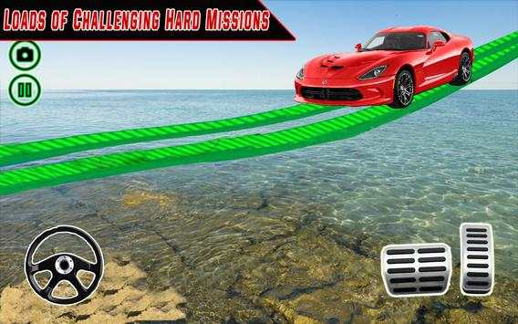 99% Sky Car Racing - Impossible Track Drive Stunt screenshot 2
