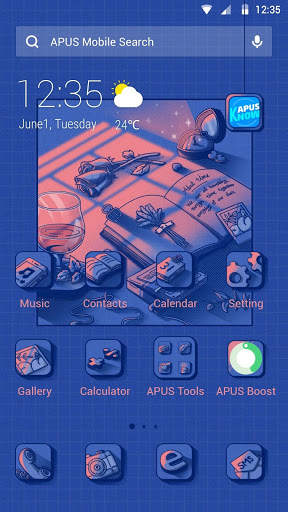 Daily Moment APUS Launcher Theme screenshot 1
