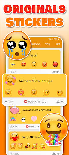 Emojis, stickers GIF WASticker screenshot 2