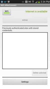 WiFi AfterConnect Web Login screenshot 1