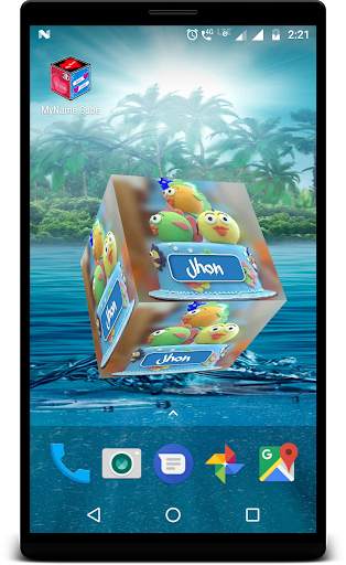 3D My Name Cube Live Wallpaper screenshot 1