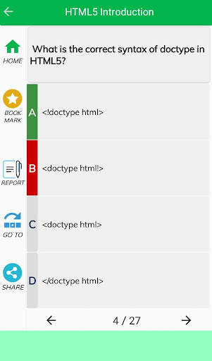 HTML MCQs screenshot 4