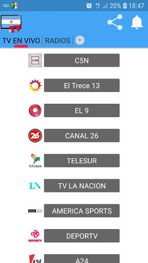 Radios & TV Argentina en Vivo 2 تصوير الشاشة