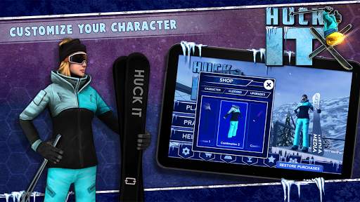 Huck It Skiing Game 3D screenshot 4
