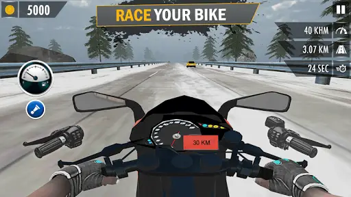 Highway Traffic Bike Rider - Endless Traffic screenshot 2